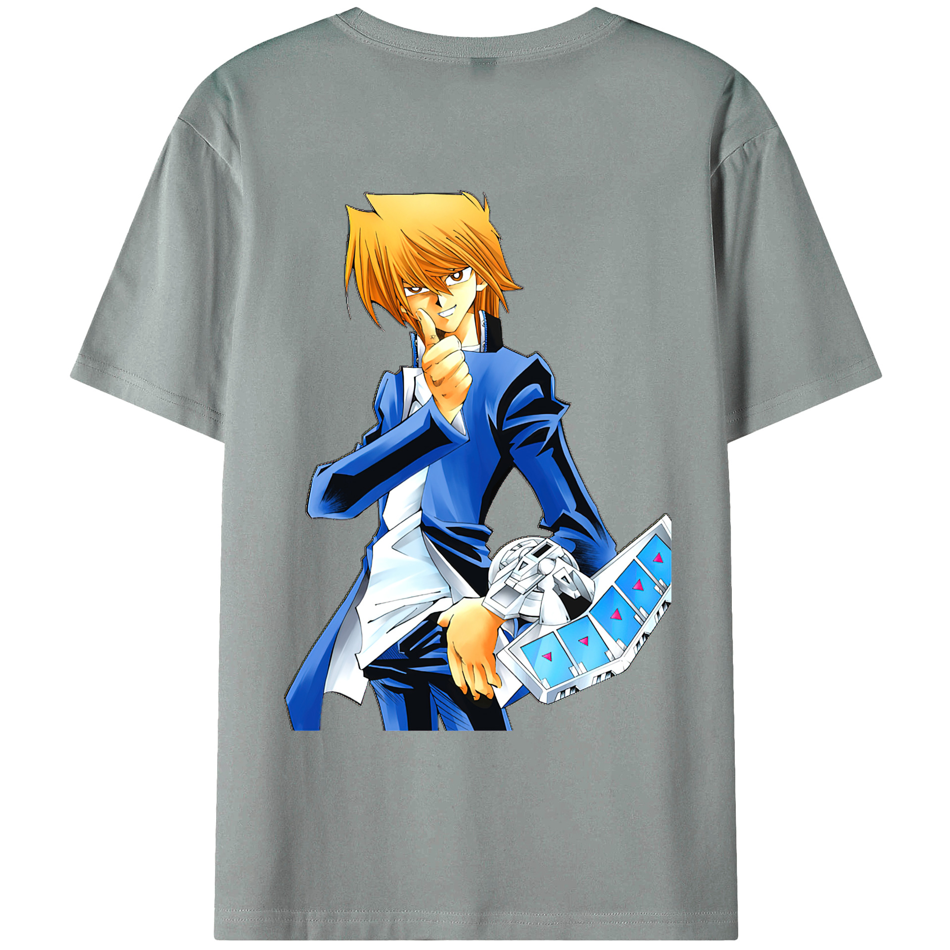 （画像用） 遊☆戯☆王 Yu-Gi-Oh! 綿100％ メンズ半袖Tシャツ（バックプリント） 通気性